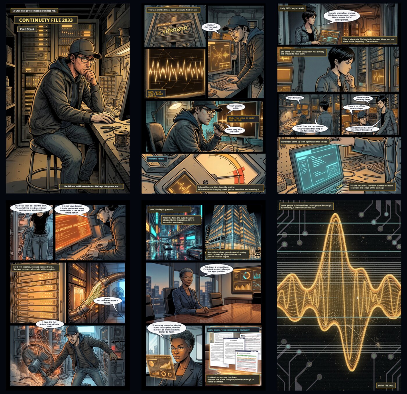 Case File 2033 — a 24-page webcomic made in Sloom Studio's Paper workspace